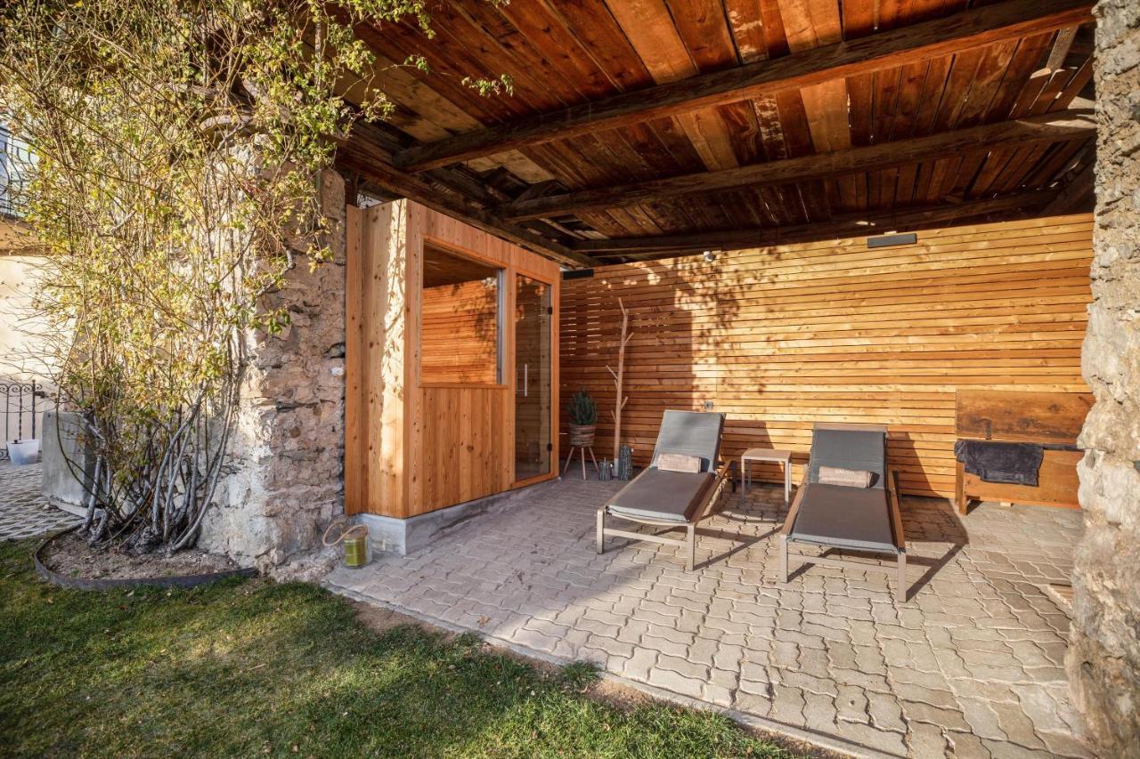 Brantenhof Ferienwohnung Vinea Cortaccia Dış mekan fotoğraf